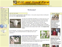 Tablet Screenshot of milkandhoneyfarm.com